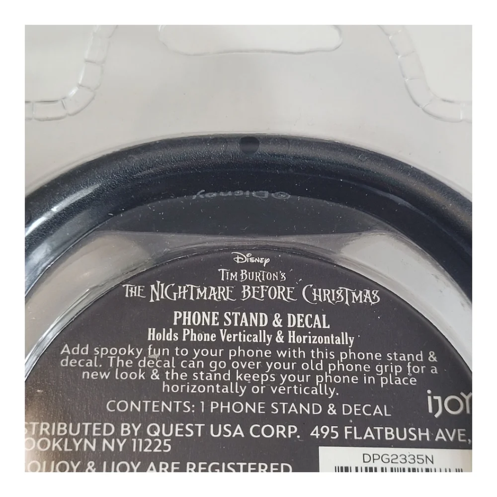 NWT Disney Nightmare Before Christmas Jack Skellington Phone Stand And Decal